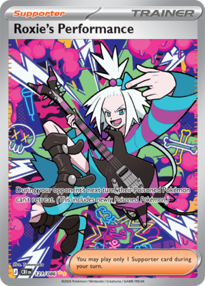 Pokémon TCG Roxie's Performance – CRI 121 Special Illustration Rare Holofoil – EN