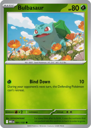 Bulbasaur MEG 001/132 Common Reverse Holofoil Pokémon card