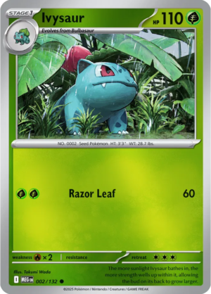 Pokémon TCG Ivysaur – MEG 002/132 Common Reverse Holofoil – EN