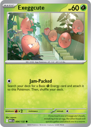 Pokémon TCG Exeggcute – MEG 004/132 Common Regular – EN