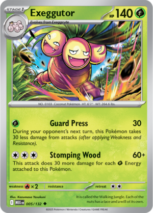 Pokémon TCG Exeggutor – MEG 005/132 Uncommon Regular – EN