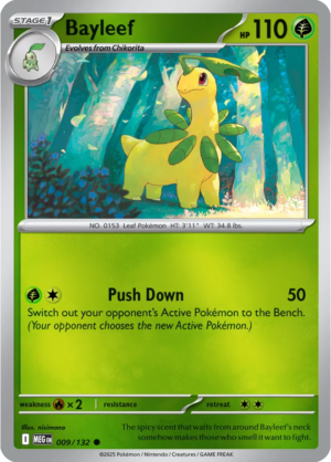 Pokémon TCG Bayleef – MEG 009/132 Common Reverse Holofoil – EN