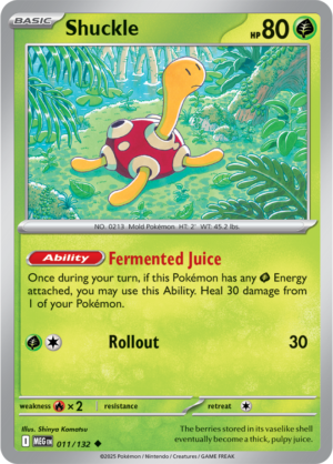Pokémon TCG Shuckle – MEG 011/132 Uncommon Regular – EN