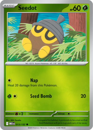 Pokémon TCG Seedot – MEG 013/132 Common Reverse Holofoil – EN