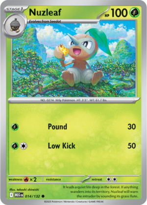 Pokémon TCG Nuzleaf – MEG 014/132 Common Regular – EN