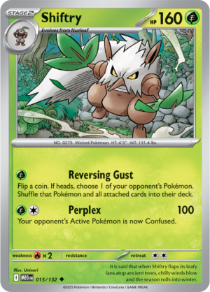 Pokémon TCG Shiftry – MEG 015/132 Uncommon Regular – EN