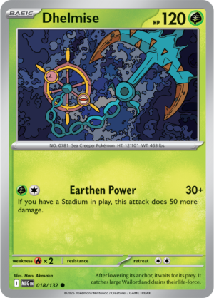 Pokémon TCG Dhelmise – MEG 018/132 Common Regular – EN