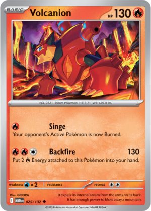 Pokémon TCG Volcanion – MEG 025/132 Uncommon Regular – EN
