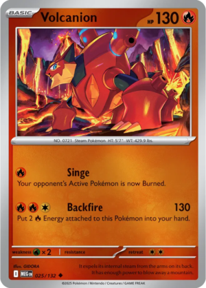 Pokémon TCG Volcanion – MEG 025/132 Uncommon Reverse Holofoil – EN