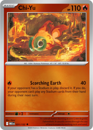Pokémon TCG Chi-Yu – MEG 031/132 Uncommon Reverse Holofoil – EN