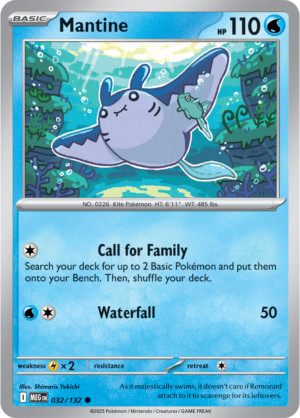 Pokémon TCG Mantine – MEG 032/132 Common Regular – EN