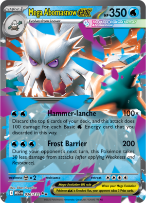 Pokémon TCG Mega Abomasnow ex – MEG 036/132 Double Rare Holofoil – EN