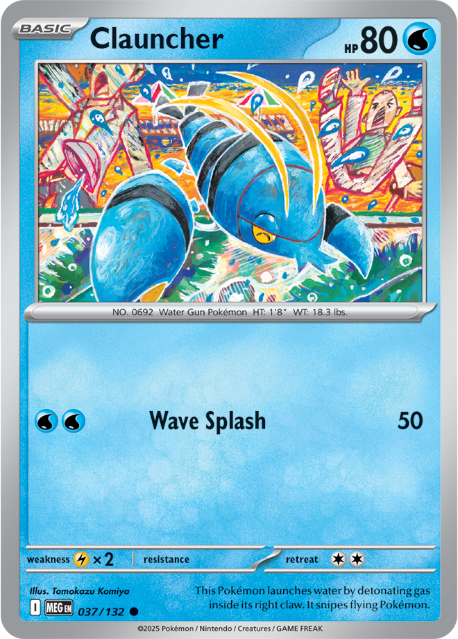 Pokémon TCG Clauncher – MEG 037/132 Common Regular – EN