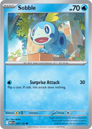Pokémon TCG Sobble – MEG 039/132 Common Regular – EN