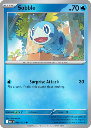 Pokémon TCG Sobble – MEG 039/132 Common Reverse Holofoil – EN