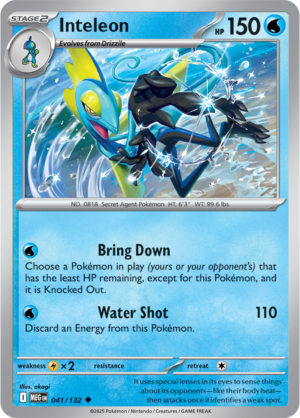 Pokémon TCG Inteleon – MEG 041/132 Uncommon Regular – EN