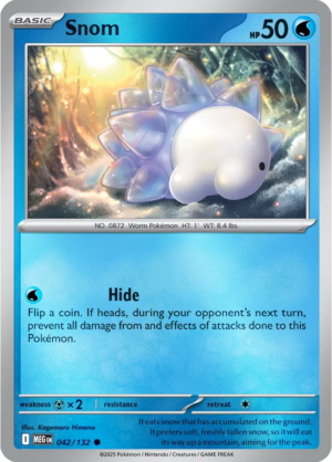 Pokémon TCG Snom – MEG 042/132 Common Reverse Holofoil – EN