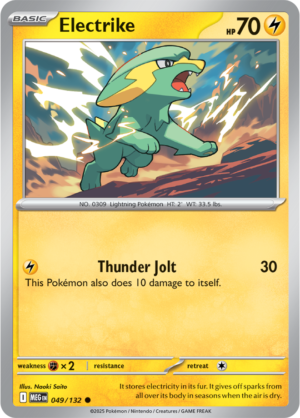 Pokémon TCG Electrike – MEG 049/132 Common Regular – EN