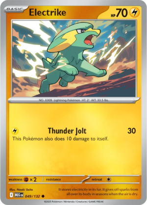 Pokémon TCG Electrike – MEG 049/132 Common Reverse Holofoil – EN