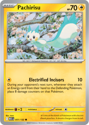 Pokémon TCG Pachirisu – MEG 051/132 Common Regular – EN