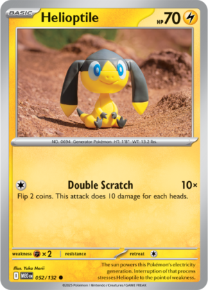Pokémon TCG Helioptile – MEG 052/132 Common Regular – EN