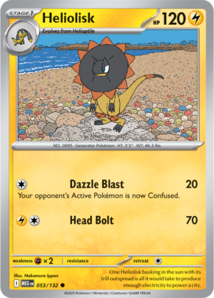 Pokémon TCG Heliolisk – MEG 053/132 Common Regular – EN