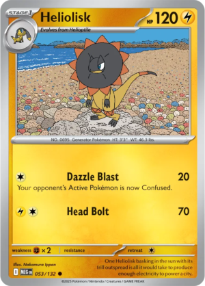 Pokémon TCG Heliolisk – MEG 053/132 Common Reverse Holofoil – EN