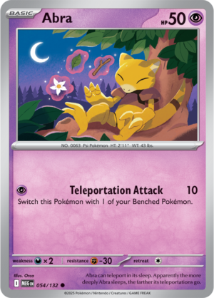 Pokémon TCG Abra – MEG 054/132 Common Regular – EN