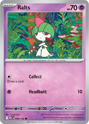 Pokémon TCG Ralts – MEG 058/132 Common Regular – EN
