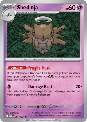 Pokémon TCG Shedinja – MEG 061/132 Uncommon Regular – EN