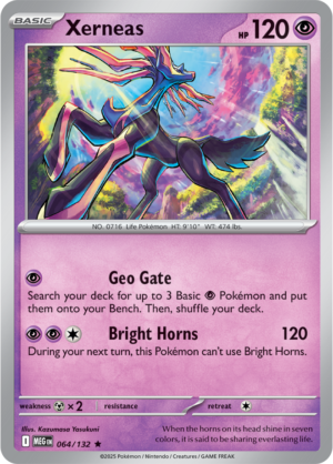 Pokémon TCG Xerneas – MEG 064/132 Rare Holofoil – EN