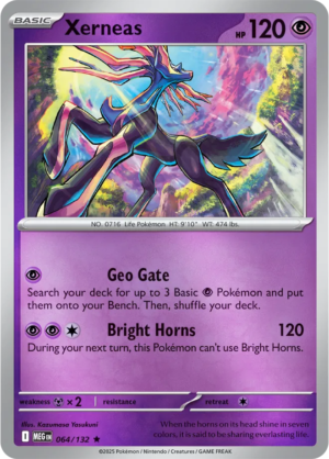 Pokémon TCG Xerneas – MEG 064/132 Rare Reverse Holofoil – EN