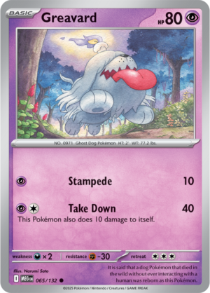 Pokémon TCG Greavard – MEG 065/132 Common Regular – EN