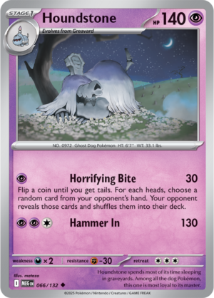 Pokémon TCG Houndstone – MEG 066/132 Uncommon Regular – EN