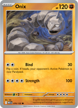 Pokémon TCG Onix – MEG 070/132 Common Regular – EN
