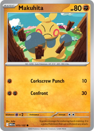 Pokémon TCG Makuhita – MEG 072/132 Common Regular – EN