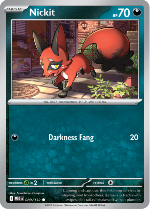 Pokémon TCG Nickit – MEG 089/132 Common Regular – EN