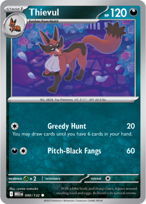 Pokémon TCG Thievul – MEG 090/132 Common Regular – EN