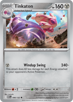 Pokémon TCG Tinkaton – MEG 098/132 Uncommon Regular – EN