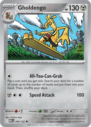 Pokémon TCG Gholdengo – MEG 099/132 Uncommon Regular – EN