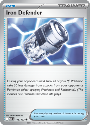 Pokémon TCG Iron Defender – MEG 118/132 Uncommon Regular – EN