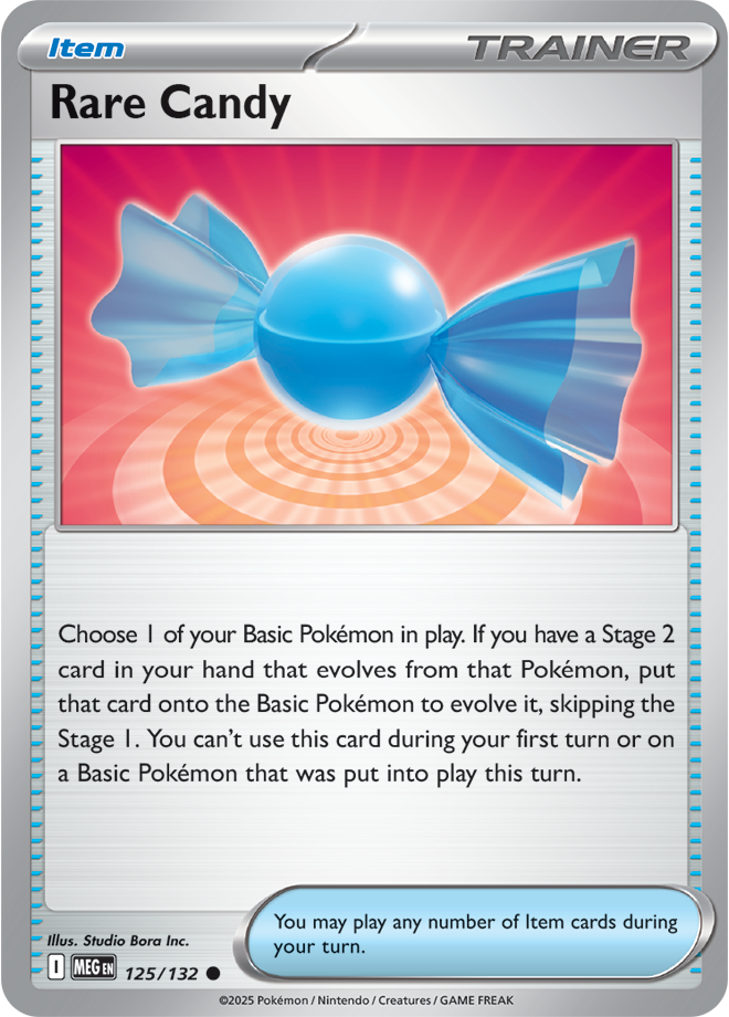 Pokémon TCG Rare Candy – MEG 125/132 Common Regular – EN