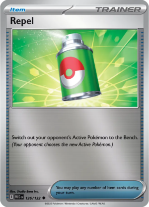 Pokémon TCG Repel – MEG 126/132 Uncommon Reverse Holofoil – EN