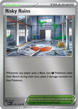 Pokémon TCG Risky Ruins – MEG 127/132 Uncommon Reverse Holofoil – EN