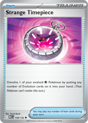 Pokémon TCG Strange Timepiece – MEG 128/132 Uncommon Regular – EN