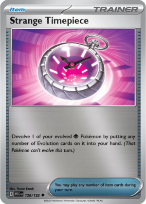 Pokémon TCG Strange Timepiece – MEG 128/132 Uncommon Reverse Holofoil – EN