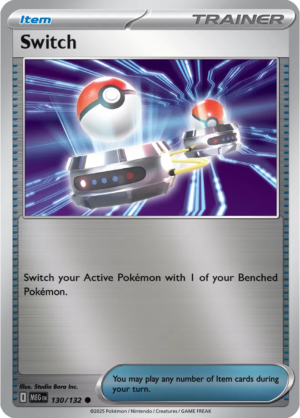 Pokémon TCG Switch – MEG 130/132 Common Reverse Holofoil – EN