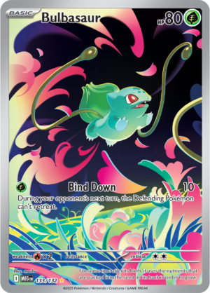 Pokémon TCG Bulbasaur – MEG 133/132 Illustration Rare Holofoil – EN