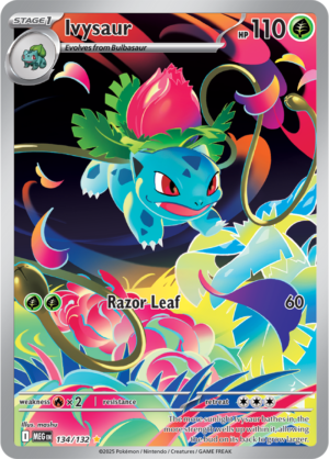 Pokémon TCG Ivysaur – MEG 134/132 Illustration Rare Holofoil – EN