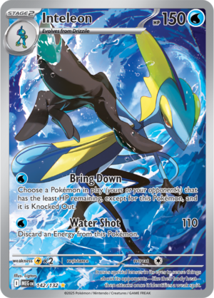 Pokémon TCG Inteleon – MEG 142/132 Illustration Rare Holofoil – EN